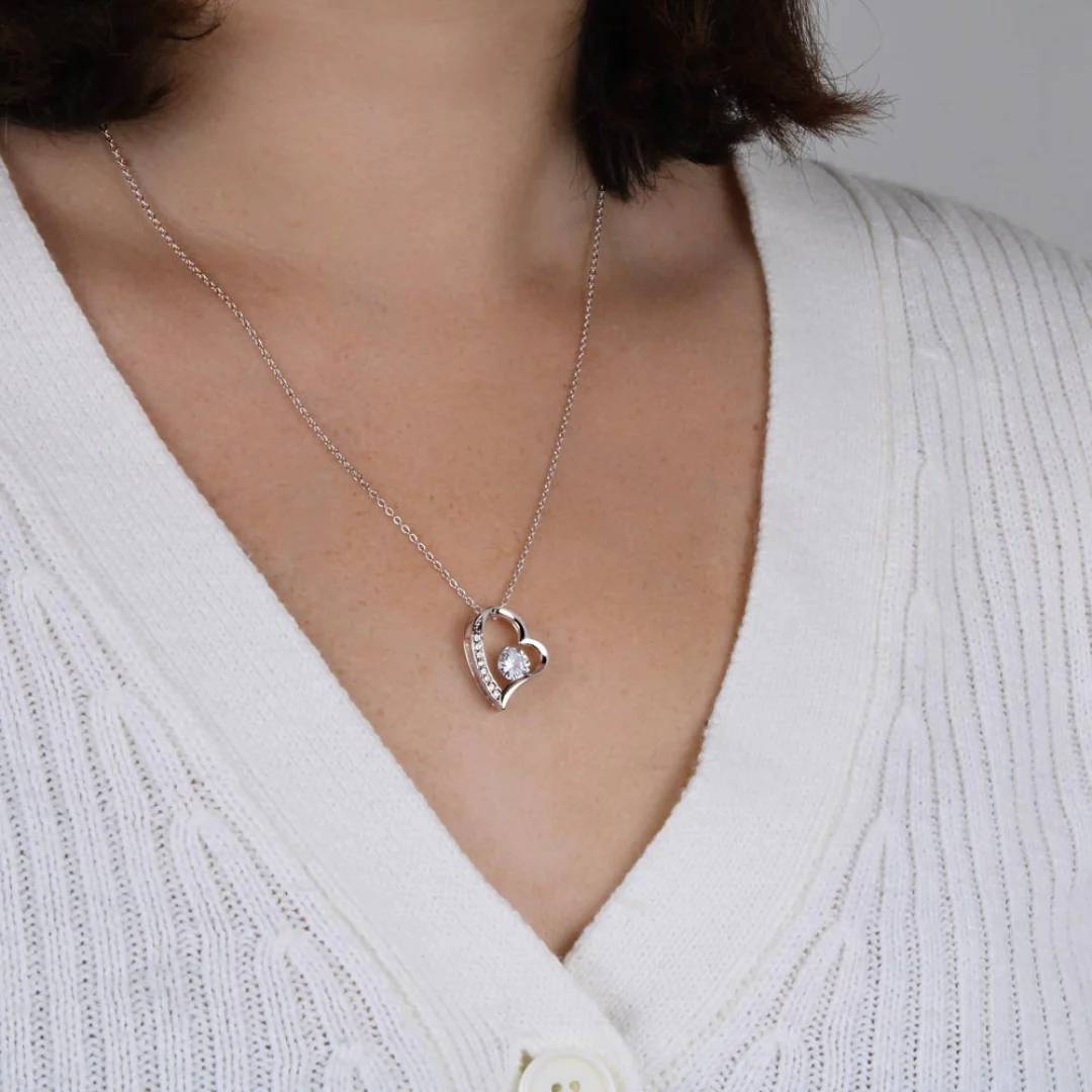 Collar Amor Eterno | Caja con Luz y Dedicatoria <span style="color: #000000;"><strong><span style="color: #ff2a00;">Plata 100% Autentica </span></strong></span>