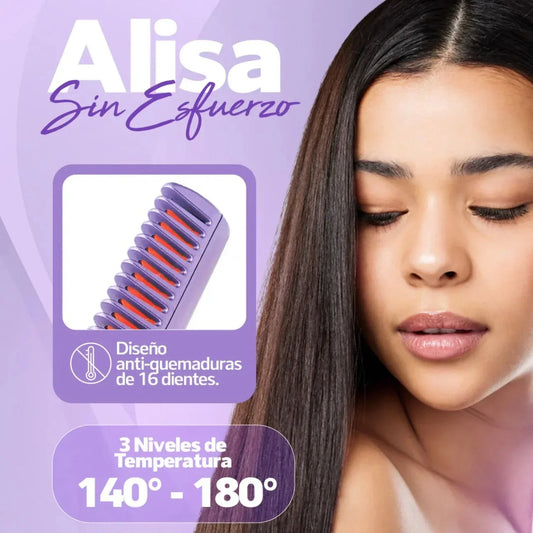 Peine Alisador Recargable con tecnología iónica