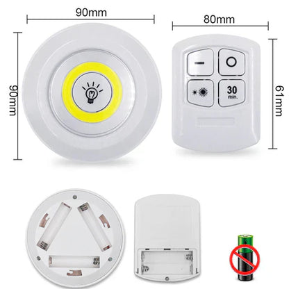 SET 6 LUCES LED INALÁMBRICAS PROMOCION CIERRE DE TIENDA - ENVIO GRATIS