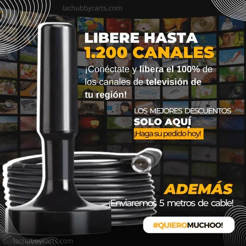 SignalMax 360° 2X1 – Antena TV Digital TDT 4K UHD Profesional