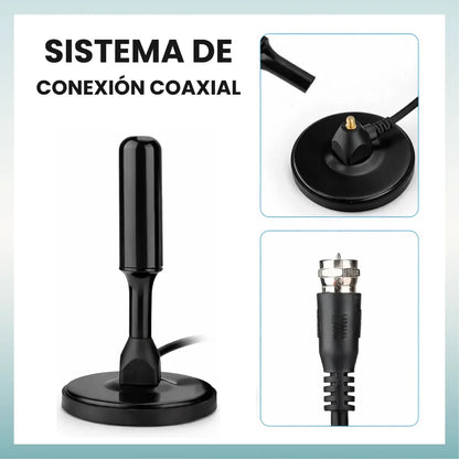 SignalMax 360° 2X1 – Antena TV Digital TDT 4K UHD Profesional +3000 Canales