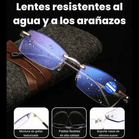 GAFAS MULTIFOCALES INTELIGENTES TR90 CON ZOOM AUTOMATICO, PROTECCION DE LUZ AZUL Y AMARILLA ..