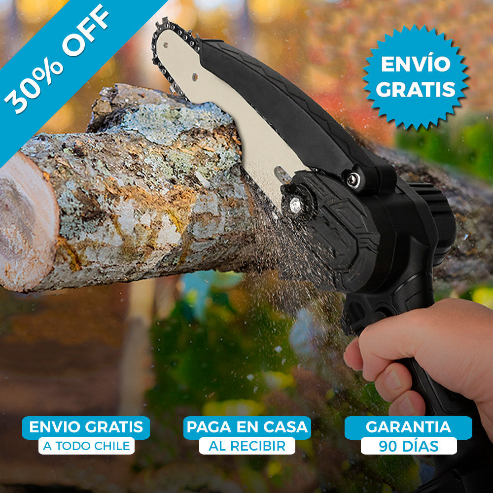 MINI MOTOSIERRA INALAMBRICA TASBEL™  | INCLUYE BATERÍA Y CARGADOR ⚡