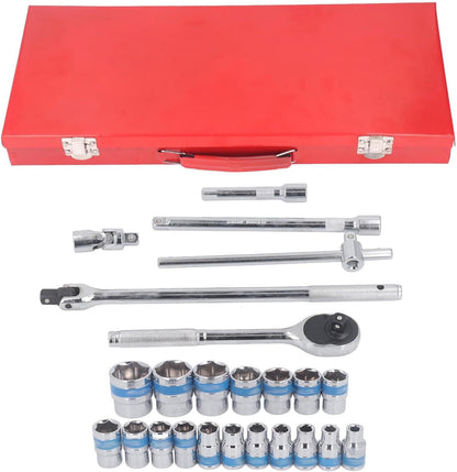 Chicharra de Impacto 1/2″ con Juego de Llaves y Vasos – Kit Profesional