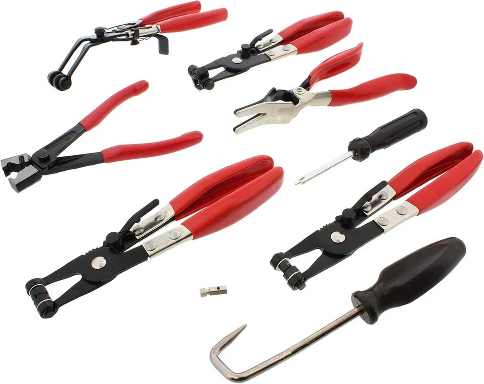 Kit Profesional de Alicates para Mangueras - Acceso Profundo - Ahorra en Mecánico Hoy