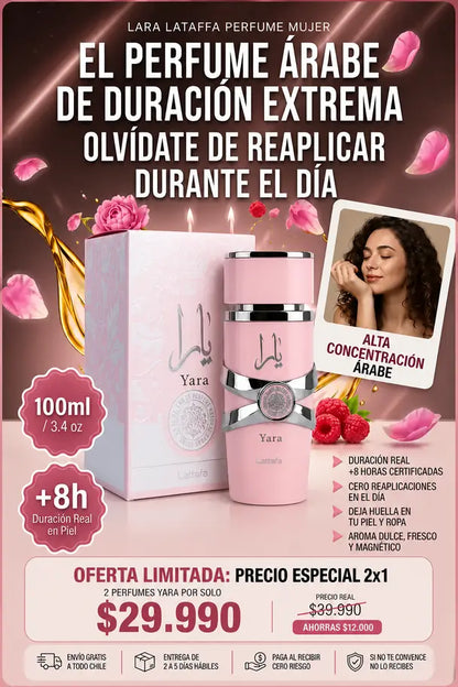 YARA LATAFFA PERFUME ARABE PARA MUJER ( Compre 1 lleve 2)