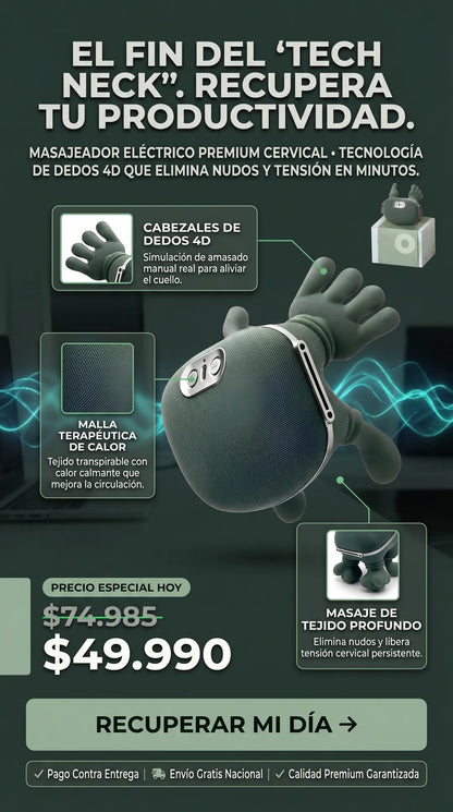Masajeador Eléctrico Dedos 4D Portátil